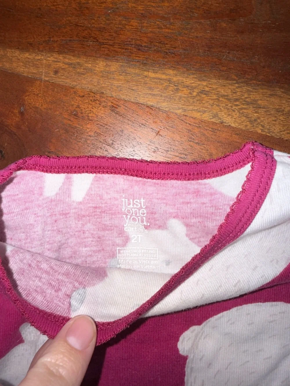 Carter's‎ Bright Pink Polar Bear Pajama Set